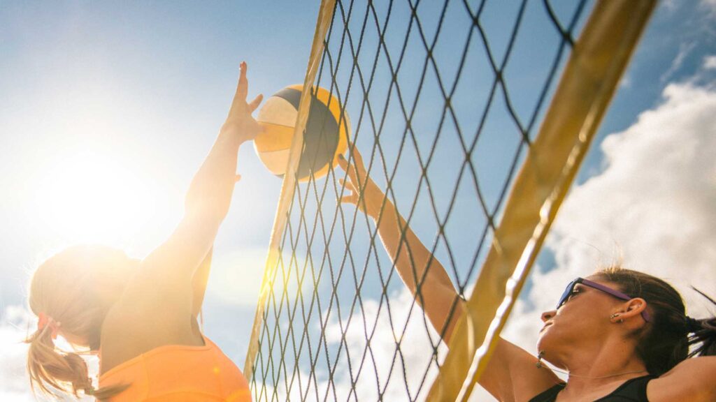 match de beach volley 