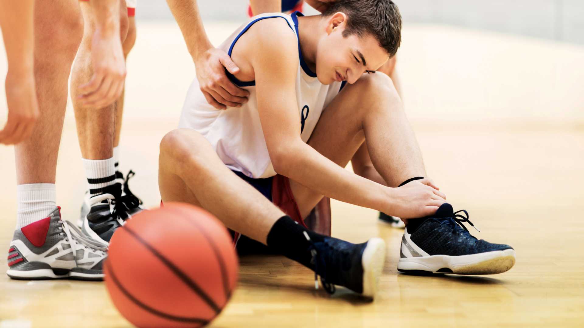 blessure d'un basketteur 